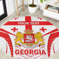 Custom Georgia Football Round Carpet Come On Georgian