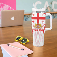 Custom Georgia Football Tumbler With Handle Come On Georgian