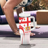 Custom Georgia Football Tumbler With Handle Come On Georgian