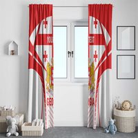 Custom Georgia Football Window Curtain Come On Georgian