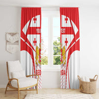 Custom Georgia Football Window Curtain Come On Georgian