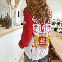 Custom Georgia Football Women Casual Shirt Come On Georgian