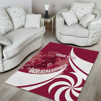 Custom Georgia Rugby Area Rug Go Borjgalosnebi