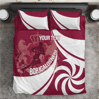 Custom Georgia Rugby Bedding Set Go Borjgalosnebi