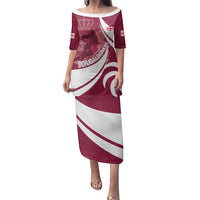 Custom Georgia Rugby Family Matching Puletasi and Hawaiian Shirt Go Borjgalosnebi