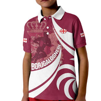 Custom Georgia Rugby Kid Polo Shirt Go Borjgalosnebi