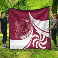 Custom Georgia Rugby Quilt Go Borjgalosnebi