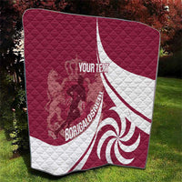 Custom Georgia Rugby Quilt Go Borjgalosnebi