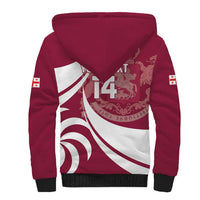 Custom Georgia Rugby Sherpa Hoodie Go Borjgalosnebi