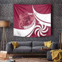 Custom Georgia Rugby Tapestry Go Borjgalosnebi