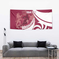 Custom Georgia Rugby Tapestry Go Borjgalosnebi