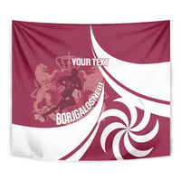 Custom Georgia Rugby Tapestry Go Borjgalosnebi
