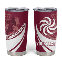 Custom Georgia Rugby Tumbler Cup Go Borjgalosnebi