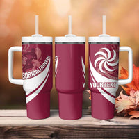 Custom Georgia Rugby Tumbler With Handle Go Borjgalosnebi