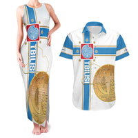 Georgia Tbilisi Capital Couples Matching Tank Maxi Dress and Hawaiian Shirt The Warm Place Flag Style