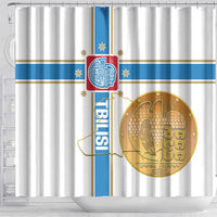 Georgia Tbilisi Capital Shower Curtain The Warm Place Flag Style