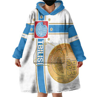 Georgia Tbilisi Capital Wearable Blanket Hoodie The Warm Place Flag Style