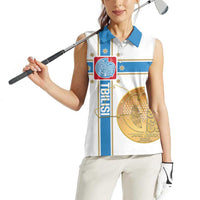 Georgia Tbilisi Capital Women Sleeveless Polo Shirt The Warm Place Flag Style