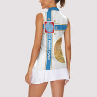 Georgia Tbilisi Capital Women Sleeveless Polo Shirt The Warm Place Flag Style