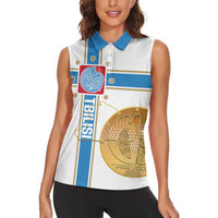 Georgia Tbilisi Capital Women Sleeveless Polo Shirt The Warm Place Flag Style
