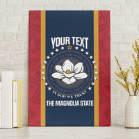 United States Mississippi Canvas Wall Art Magnolia State Flag Style