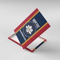 United States Mississippi Canvas Wall Art Magnolia State Flag Style