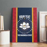 United States Mississippi Canvas Wall Art Magnolia State Flag Style