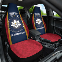 United States Mississippi Car Seat Cover Magnolia State Flag Style