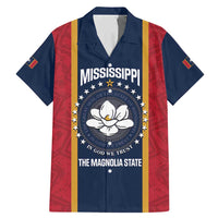 United States Mississippi Family Matching Mermaid Dress and Hawaiian Shirt Magnolia State Flag Style