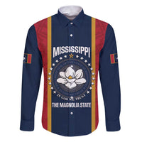 United States Mississippi Family Matching Puletasi and Hawaiian Shirt Magnolia State Flag Style