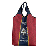 United States Mississippi Grocery Bag Magnolia State Flag Style