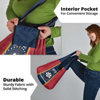 United States Mississippi Grocery Bag Magnolia State Flag Style