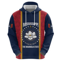 United States Mississippi Hoodie Magnolia State Flag Style
