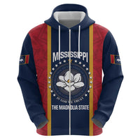 United States Mississippi Hoodie Magnolia State Flag Style