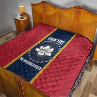 United States Mississippi Quilt Magnolia State Flag Style