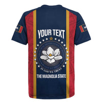United States Mississippi Rugby Jersey Magnolia State Flag Style