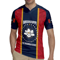 United States Mississippi Rugby Jersey Magnolia State Flag Style
