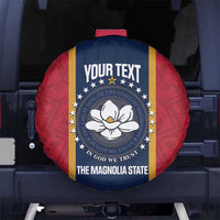 United States Mississippi Spare Tire Cover Magnolia State Flag Style