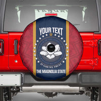 United States Mississippi Spare Tire Cover Magnolia State Flag Style