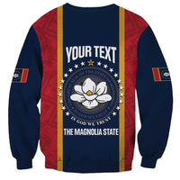United States Mississippi Sweatshirt Magnolia State Flag Style