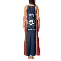 United States Mississippi Tank Maxi Dress Magnolia State Flag Style