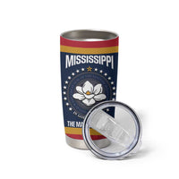 United States Mississippi Tumbler Cup Magnolia State Flag Style