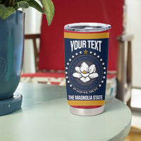 United States Mississippi Tumbler Cup Magnolia State Flag Style