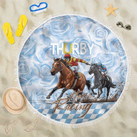 Kentucky Horse Racing Thurby Beach Blanket