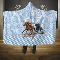 Kentucky Horse Racing Thurby Hooded Blanket