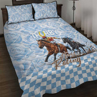 Kentucky Horse Racing Thurby Quilt Bed Set