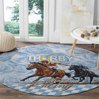 Kentucky Horse Racing Thurby Round Carpet