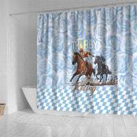 Kentucky Horse Racing Thurby Shower Curtain