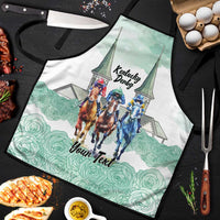 Kentucky Horse Racing Personalized Apron Churchill Downs Roses Pastel Green