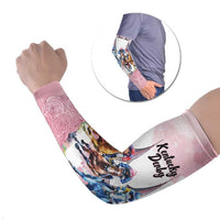 Kentucky Horse Racing Personalized Arm Sleeves Churchill Downs Roses Pastel Pink